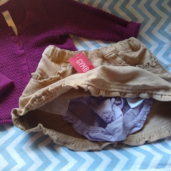 Tan Suede Skirt - Picture 2 of 3